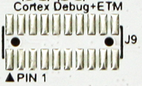 ARM cortex ETM connector