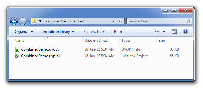 lpc43xx example for keil